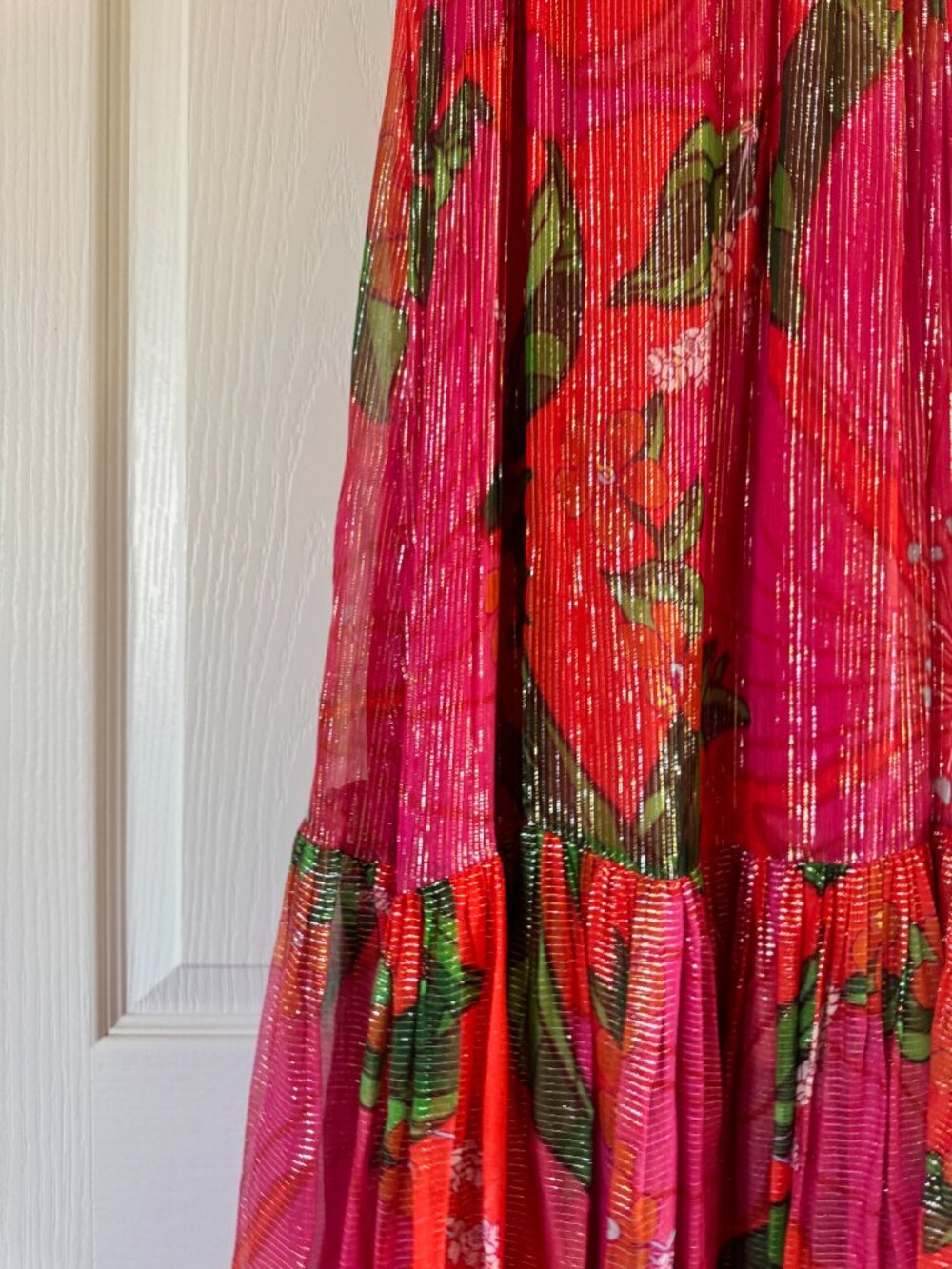 Farm Rio Pietra Maxi Dress Size Small, EUC, Shimmer - Picture 8 of 14